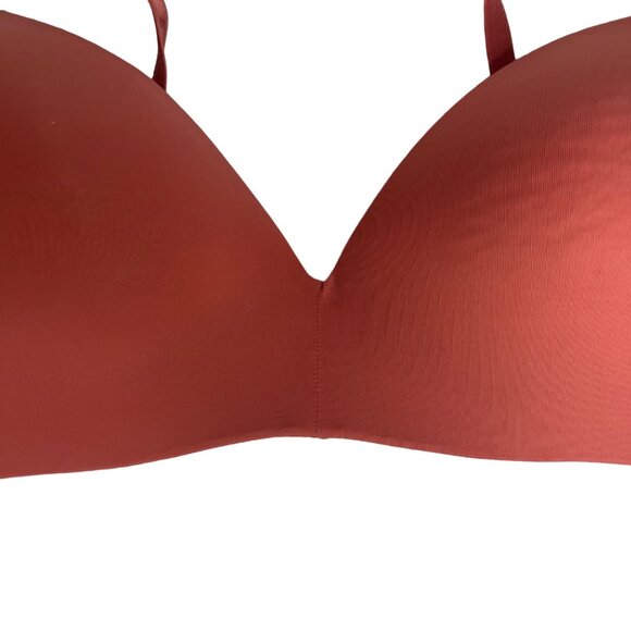 Push-Up T-Shirt Bra Adjustable Straps Coral Padded Size 34B Women’s Intimates Sm - Picture 3 of 7